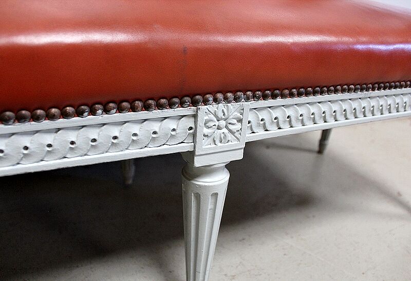 Beech children's bench, Louis XVI style, Early 20th century