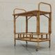 Vintage bamboo and rattan bar service