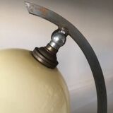 Art Deco lamp in yellow opaline glass