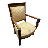 French Empire armchair in mahogany, 18th century.