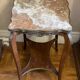 Table d’appoint avec Plateau en Marbre Style Louis XV - Fin 19 e