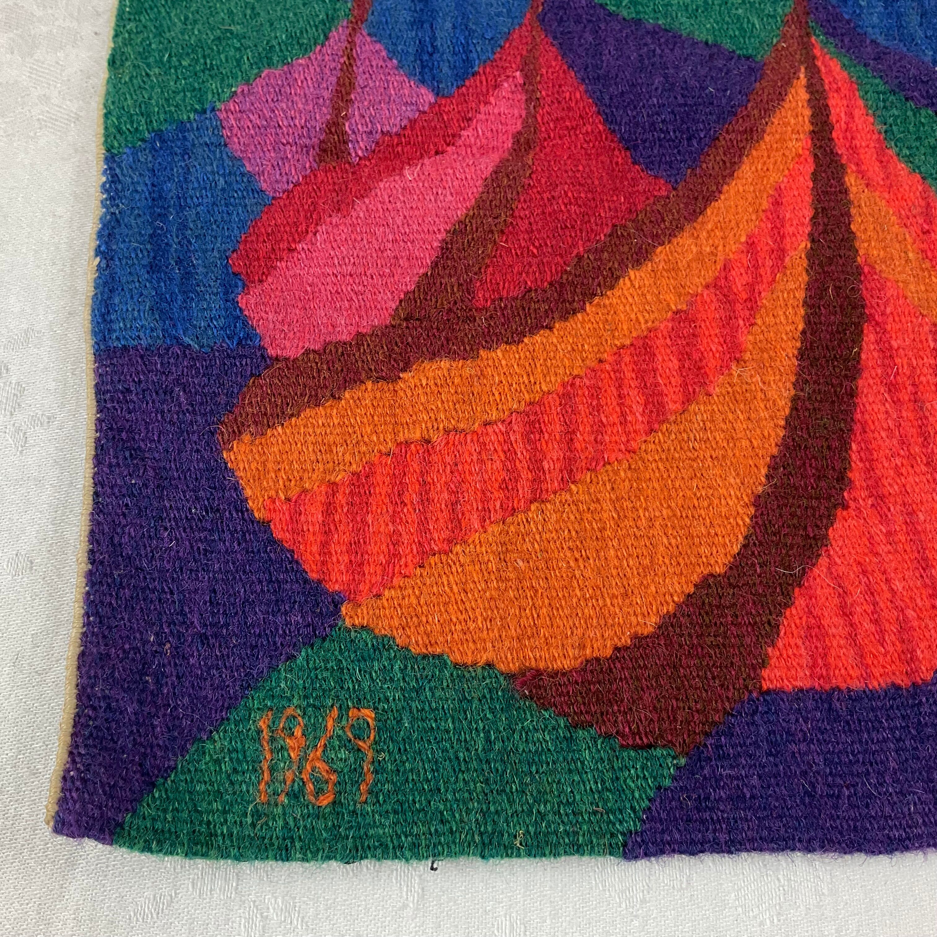 Small wall hanging vintage sixties 69