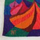 Petite tenture murale vintage sixties 69