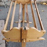 Old cradle with solid oak canopy