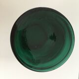 Old breath green glass apothecary jar