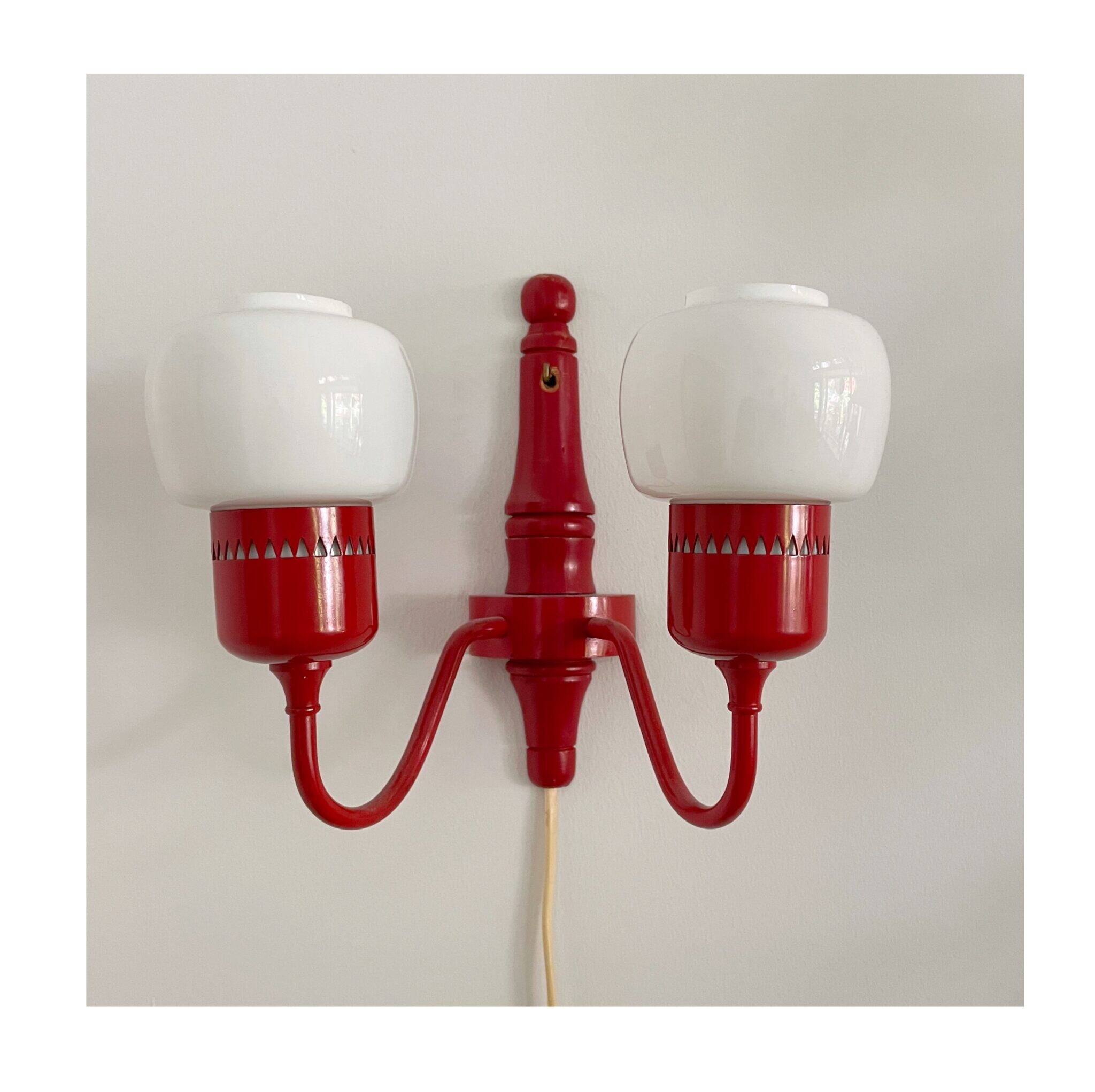 Wall lamp, model T-526 design Hans Agne Jakobsson, Svera, Sweden, 1960s