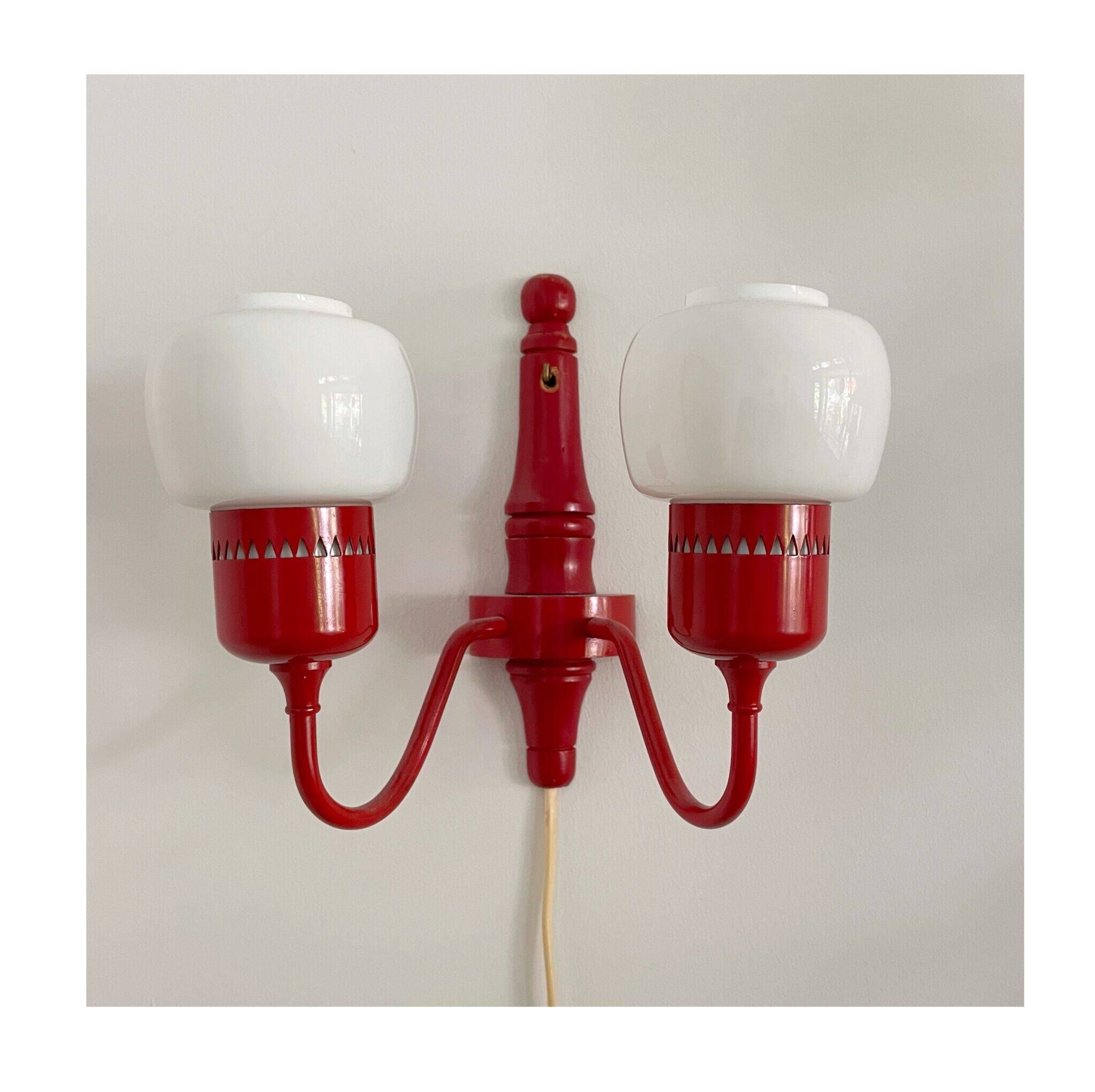 Wall lamp, model T-526 design Hans Agne Jakobsson, Svera, Sweden, 1960s