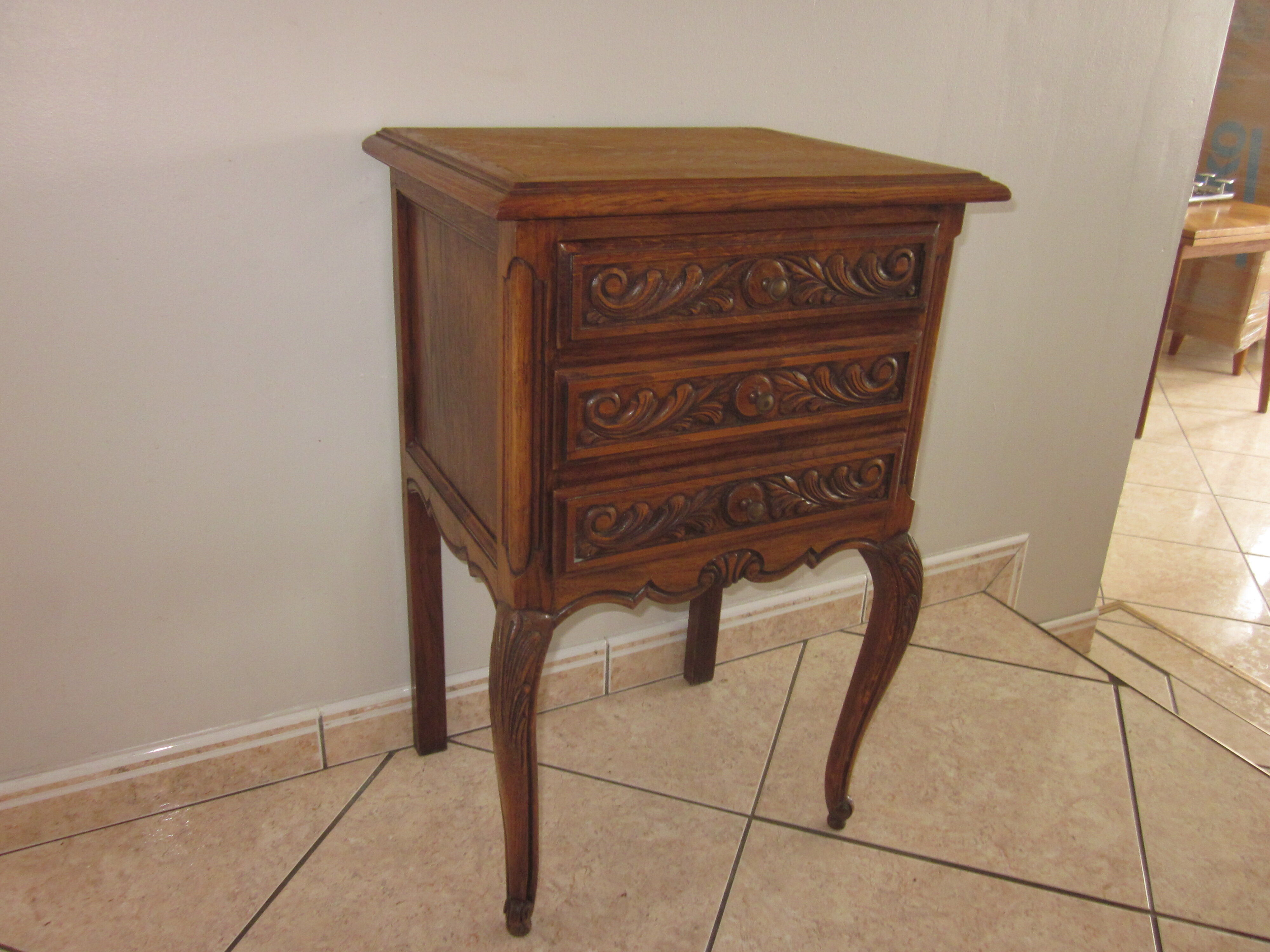Old oak style bedside