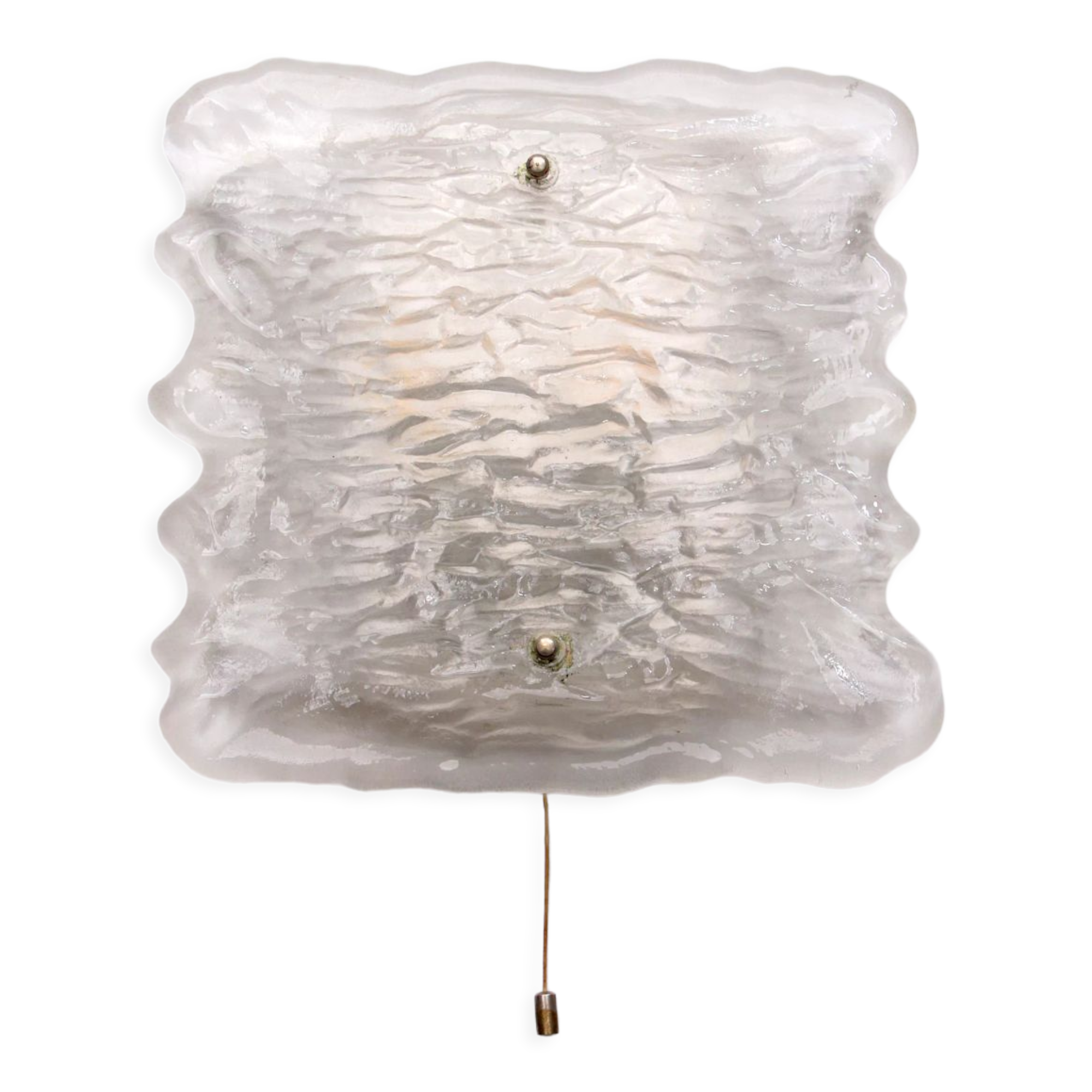 Wall lamp of frosted glass, 1960 Germany