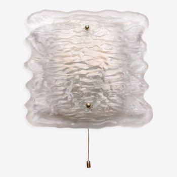 Wall lamp of frosted glass, 1960 Germany