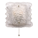 Wall lamp of frosted glass, 1960 Germany