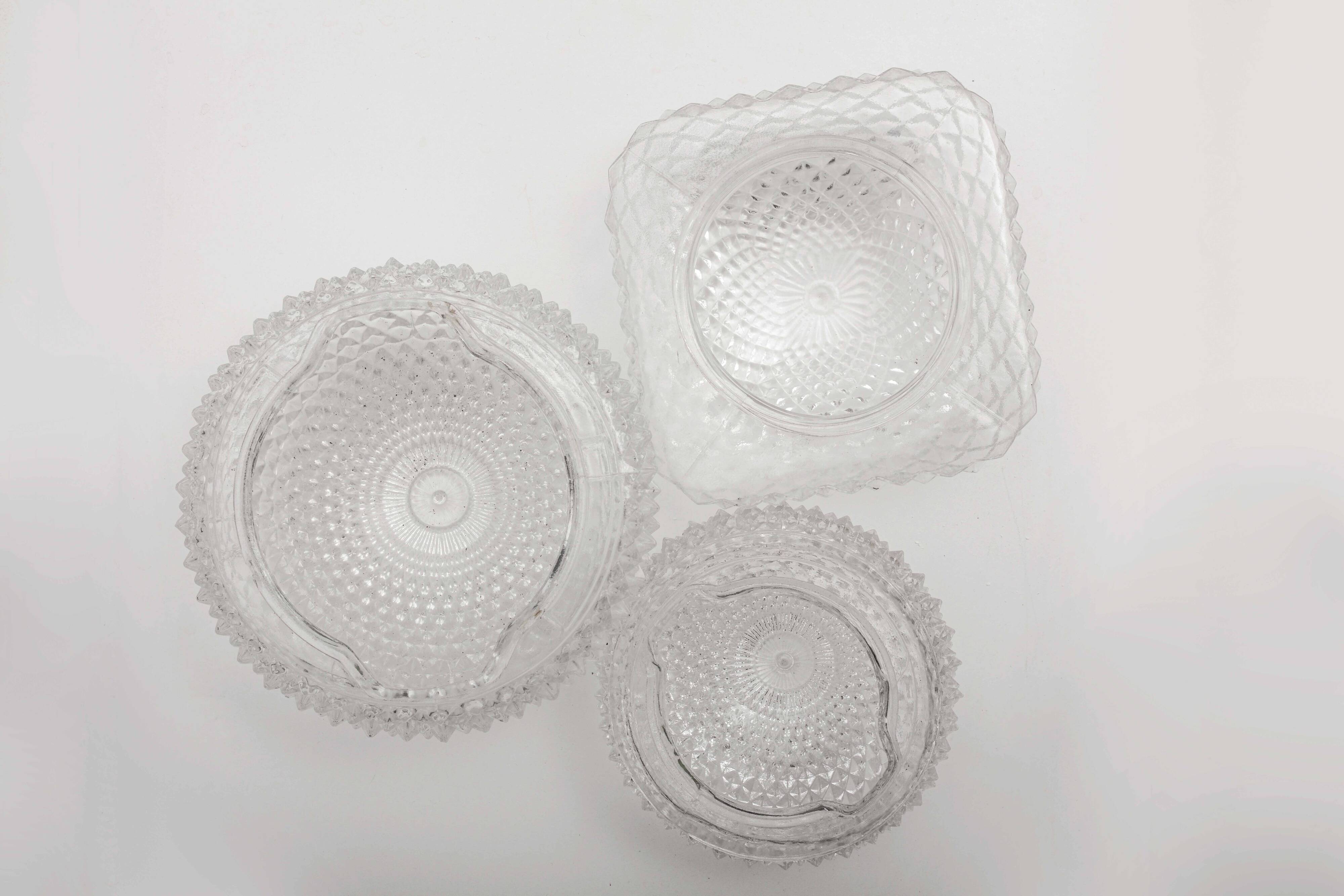 Three wall lights for Glashütte, Germany 1960s-70s