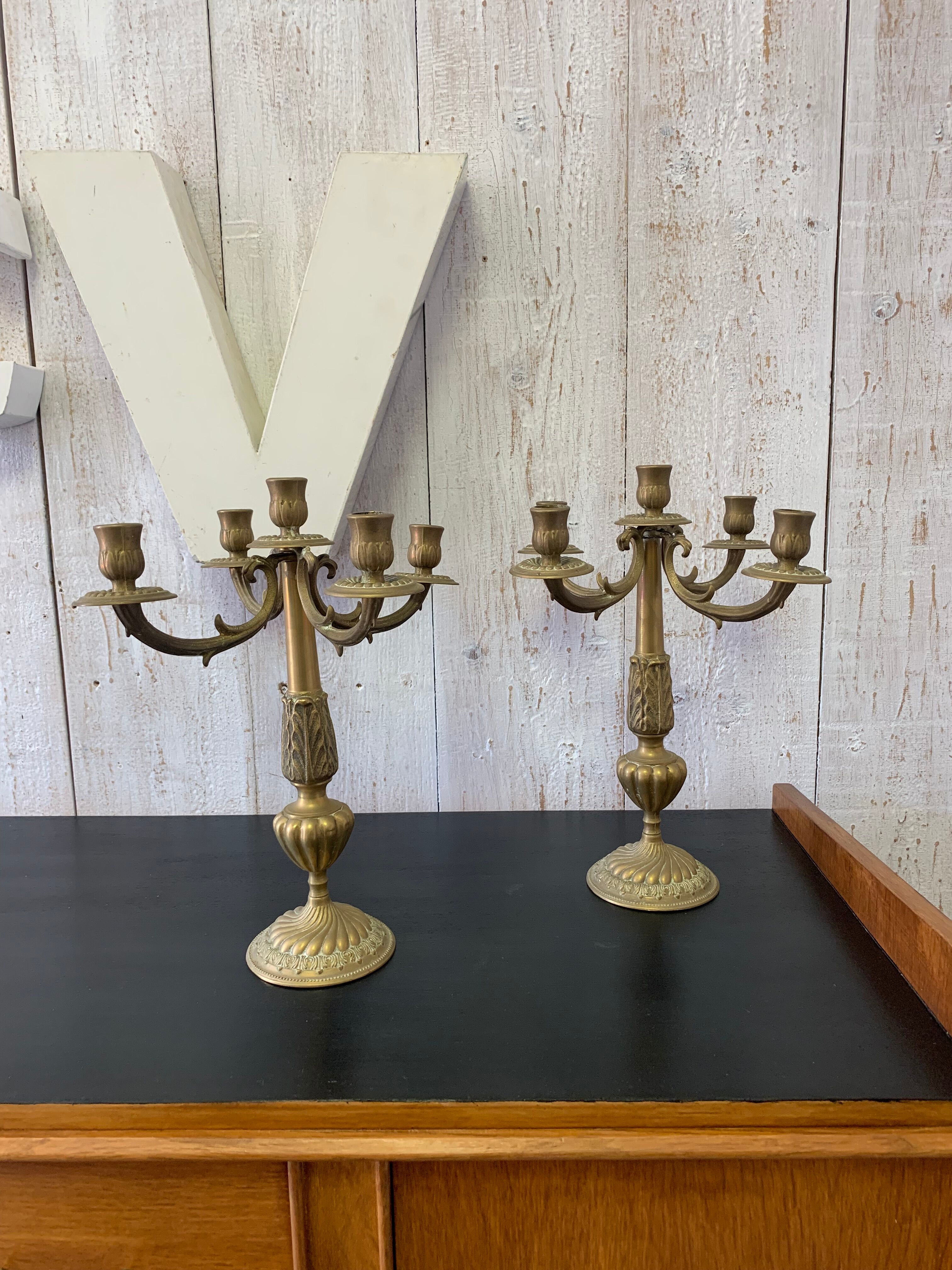 Paire de chandeliers