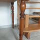 Wooden desk, leather top, extensions