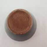 Set of 5 small black & yellow ceramic bowls (Ramekins) signed Kéramos Sèvres