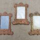 Set of 3 old tin frames stamped late nineteenth century