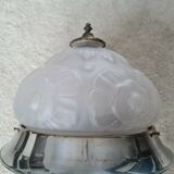Art Deco frosted glass ceiling lamp