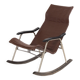 Fauteuil à bascule pliant en cuir design par Takeshi Nii, années 1950