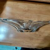 Crystal plate/sculpture "Cristallerie Lorraine" from the 60s/70s.