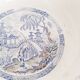 Saladier en faïence de Sarreguemines U et G , motif japonisant