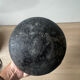 Lot of 3 ancient pots from Indonesia, black terracotta, wabi-sabi.