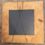 Vintage mirror of the 70s and 80s in concrete signed