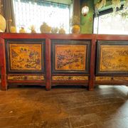 Antique Chinese sideboard 3 doors + 3 drawers