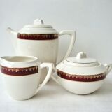 Coffee service earthenware Digoin Sarreguemines