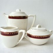 Coffee service earthenware Digoin Sarreguemines