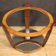 Table basse italienne en bois et verre, années 60
