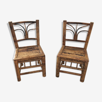 Child chairs in bamboo