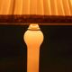 Bohemian chic natural stone table lamp, mid-century onyx table lamp.