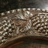 Flat solid silver hallmarks Minerva 950/1000