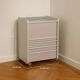 Vintage commode in aluminium and wood, Italy, 1990s.