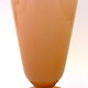 Ancient conical vase on pink soapy opaline feet