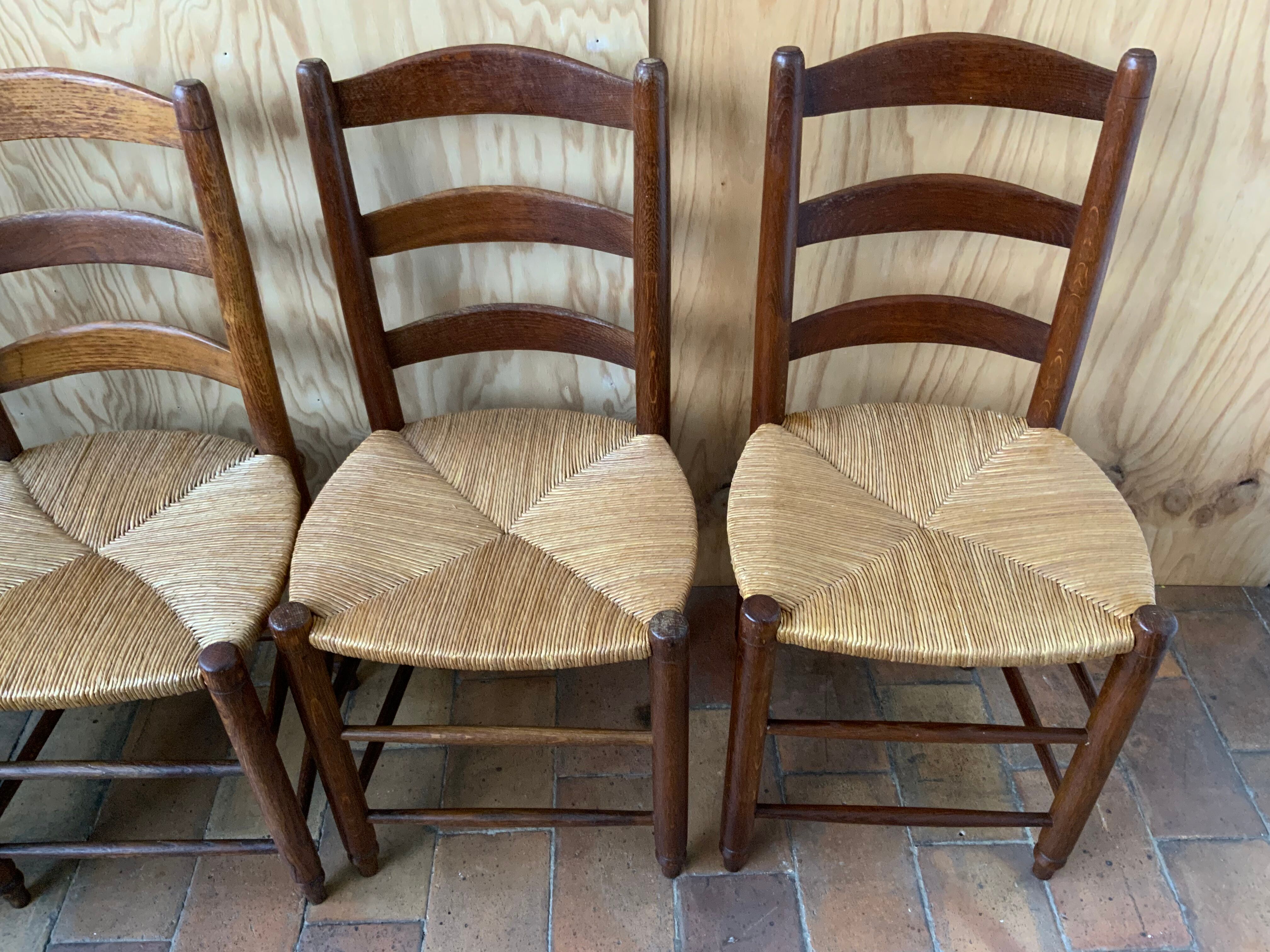 Set of 4 mulched chairs