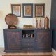 Buffet syrien gris anthracite et cuivre