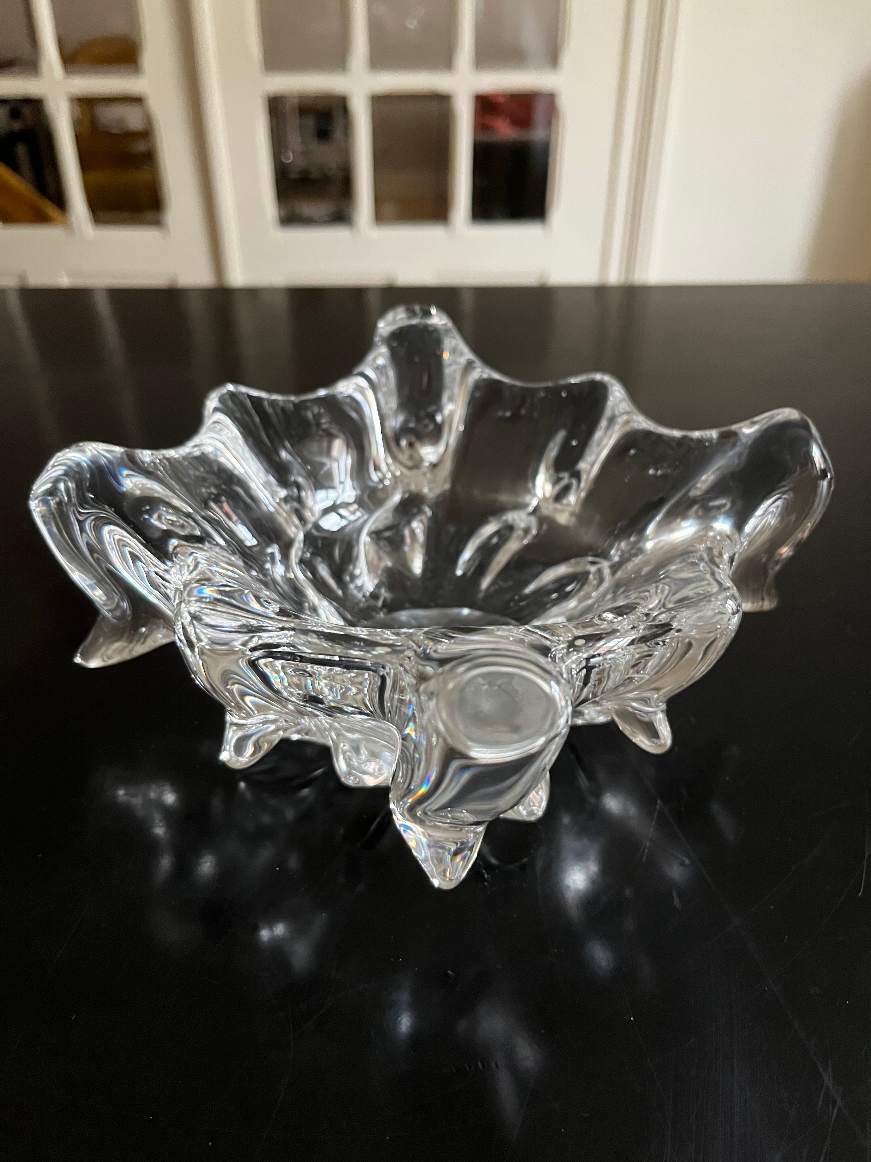70s crystal ashtray