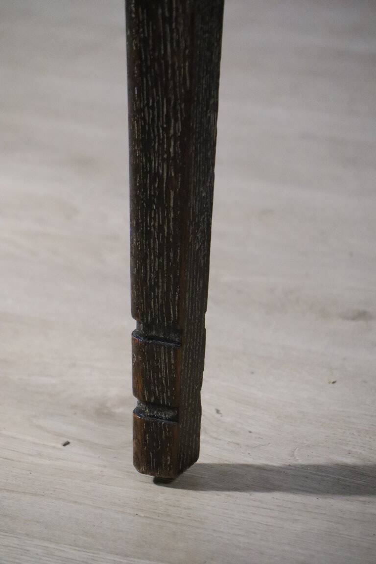 Set of 4 modernist chairs in oak and bouclé fabric, 1940