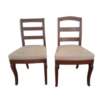 Paire de chaises style restauration