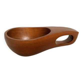 Scandinavian teak wood pocket tray