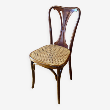 Bistro chair J&J Kohn Austria Art Nouveau canning and bentwood