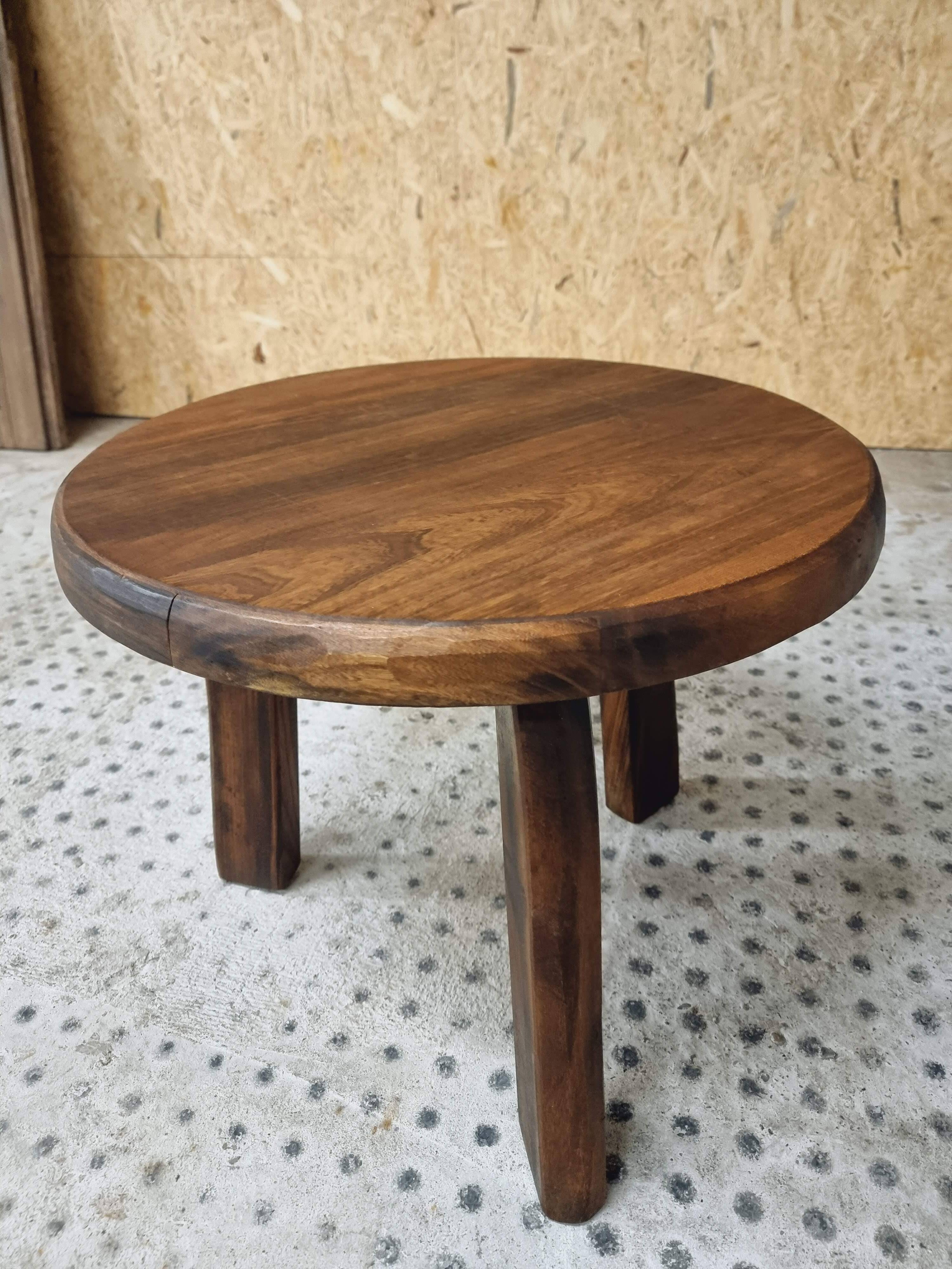 Vintage coffee table brutalist side table plant table 60 cm