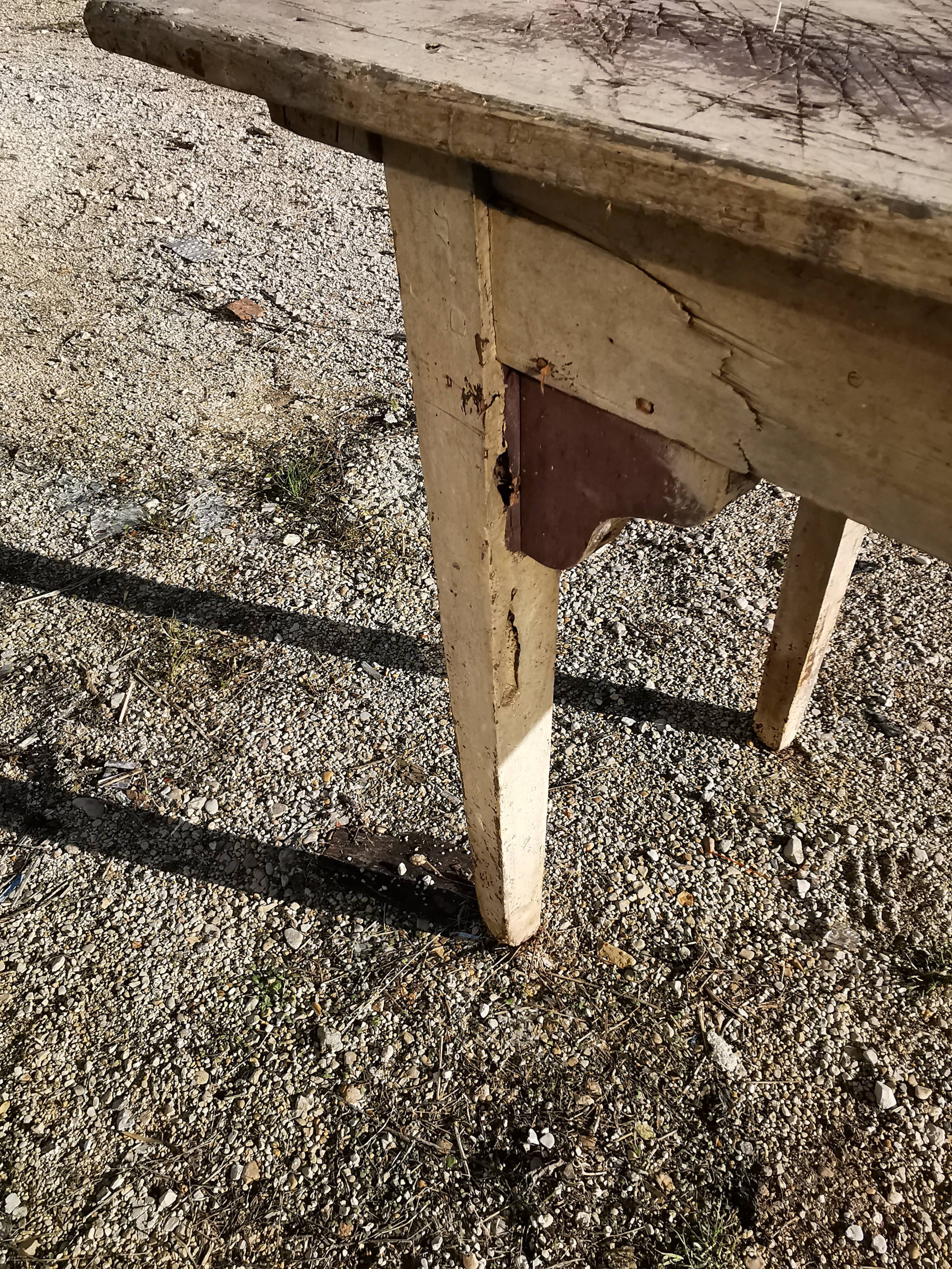 Narrow farmhouse table 270cm