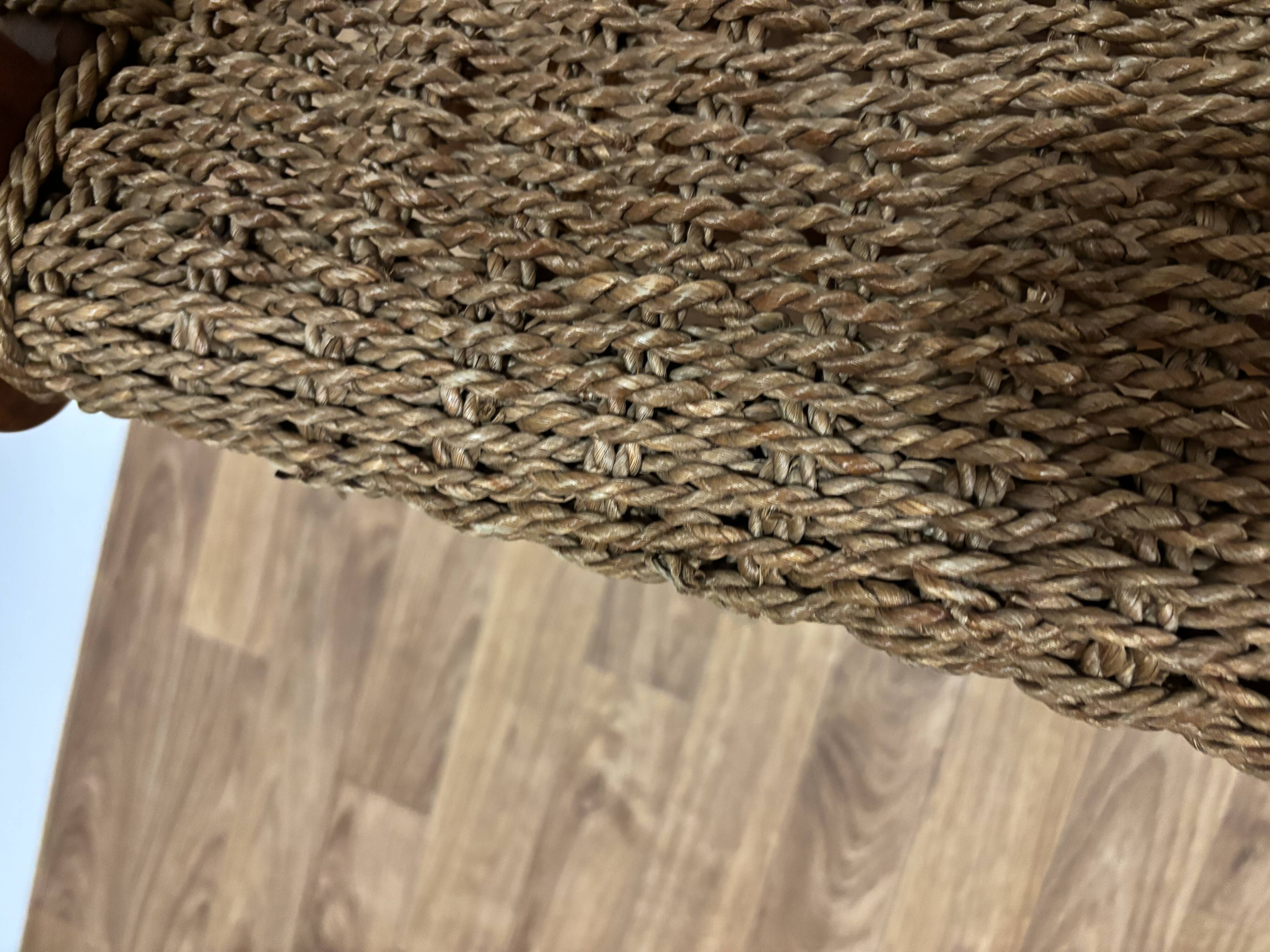 Pair of rope armchairs by Olivier de Schrijver