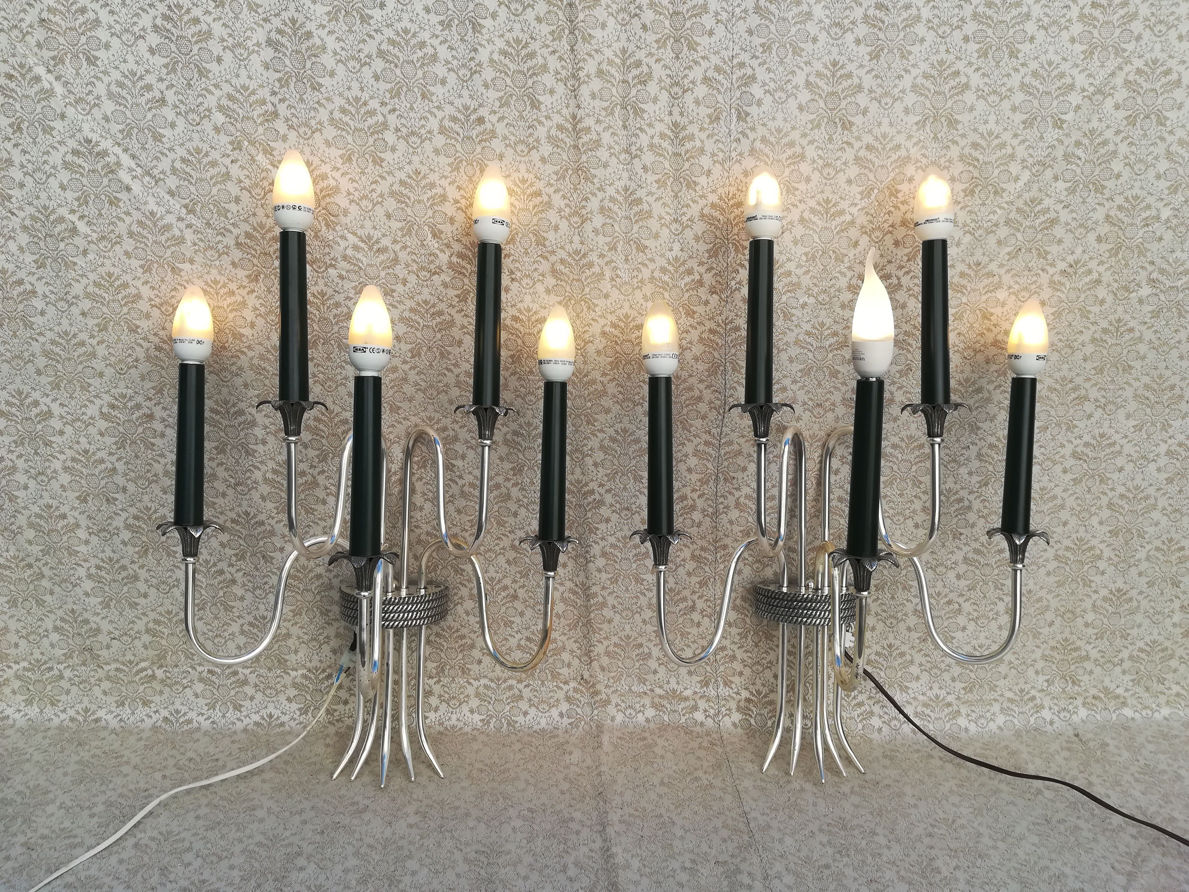 Silver bronze appliques