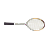 Raquette de tennis ancienne donnay lady ace en bois et cuir