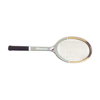 Raquette de tennis ancienne donnay lady ace en bois et cuir