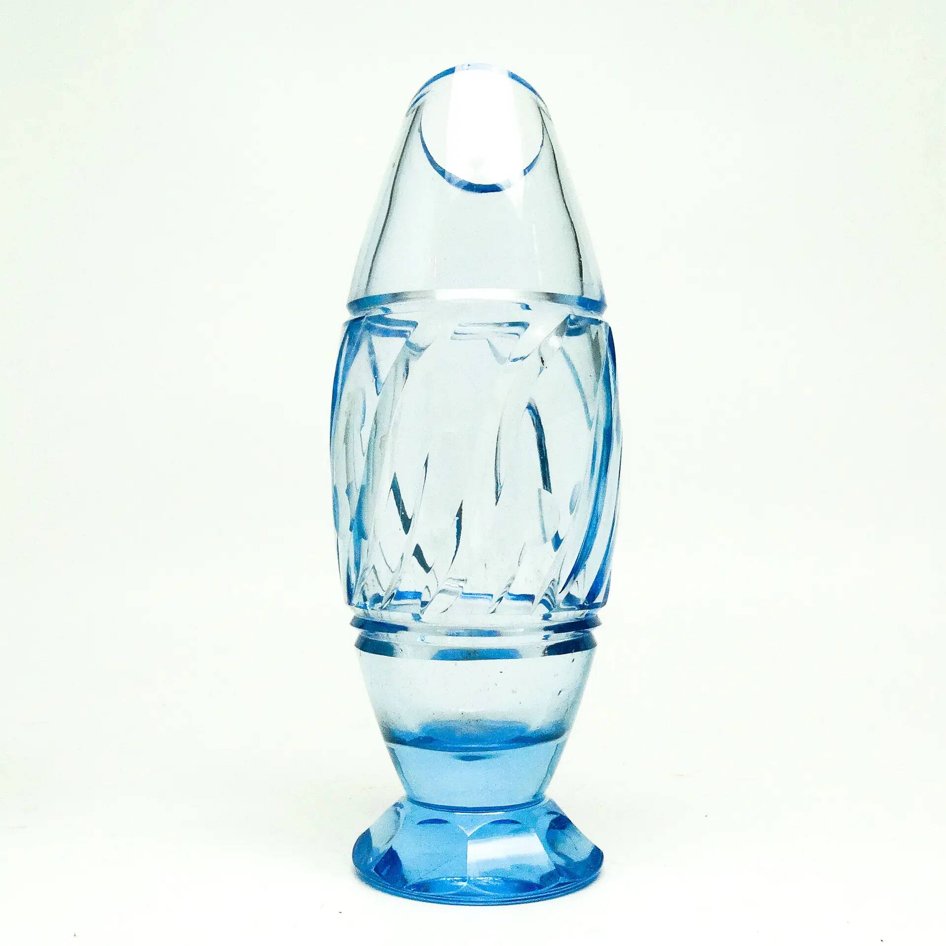 Mid-century modern vase, crystal, Czechoslovakia, 1950s