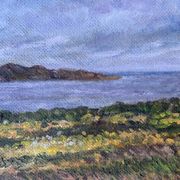 Peinture à l'huile originale de paysage vintage de N.Stern